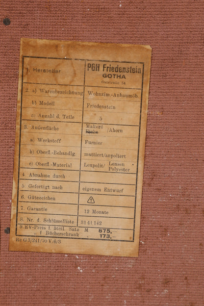 Wunderschöner Mid Century Schrank 60er Jahre Bücherregal Aktenschrank Wäscheschrank 1 von 2