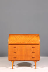 Wunderschöner Mid Century Rollladen Sekretär echt Holz Büro Schrank Vintage Schreibkommode