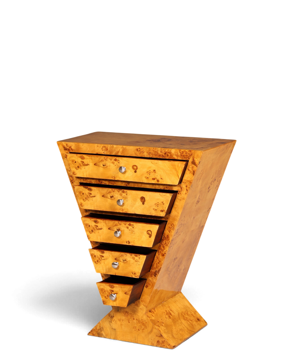 Traumhafte Art Deco Highboard Birke Kommode Konsolen Tisch Antik Stil