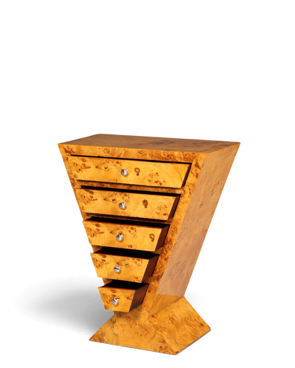 Traumhafte Art Deco Highboard Birke Kommode Konsolen Tisch Antik Stil