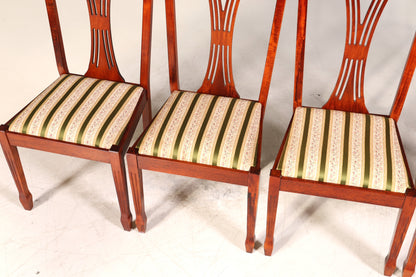 6x Edle Englische Stühle Englisch Dining Chairs Antik 60er Jahre Küchenstühle Stuhlset