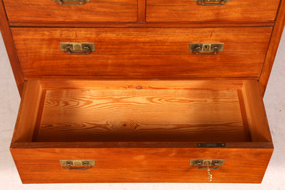 G383 Finish Traumhafte Jugendstil Kommode Antik Sideboard mit Spiegel Flurkommode Frisierkommode (Kopie)