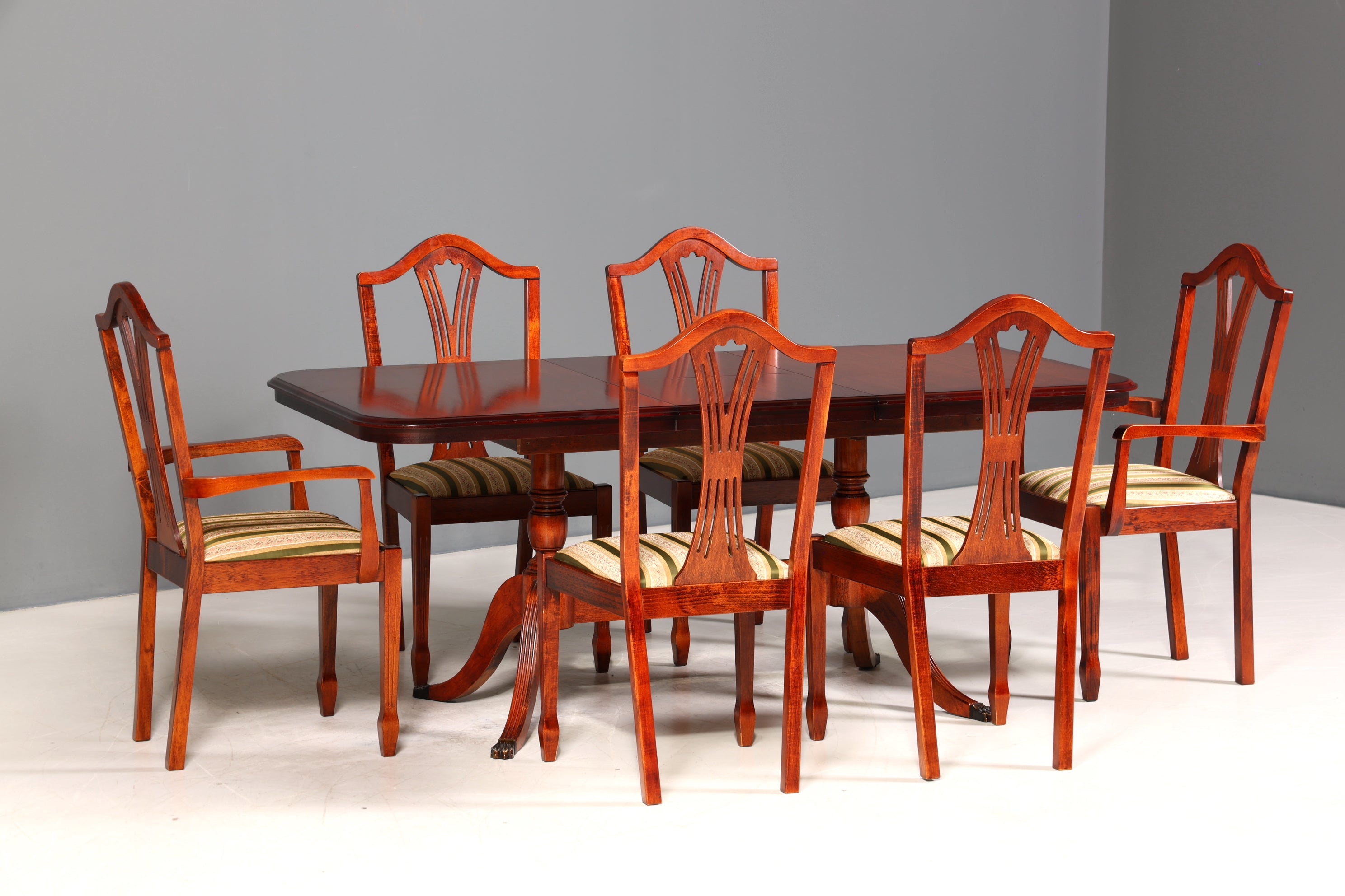 6x Edle Englische Stühle Englisch Dining Chairs Antik 60er Jahre Küchenstühle Stuhlset