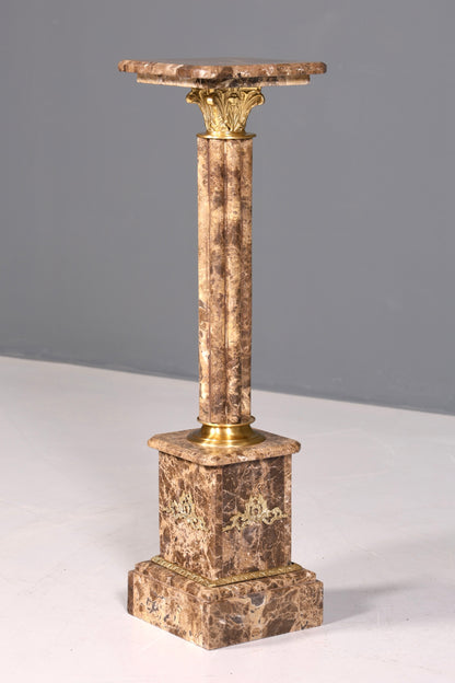 Traumhafte Barock Stil Säule Marmor Louis XV Blumensäule Naturstein Sockel Ablage