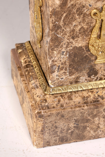 Edle Barock Stil Säule Marmor Louis XV Blumensäule Naturstein Sockel Ablage