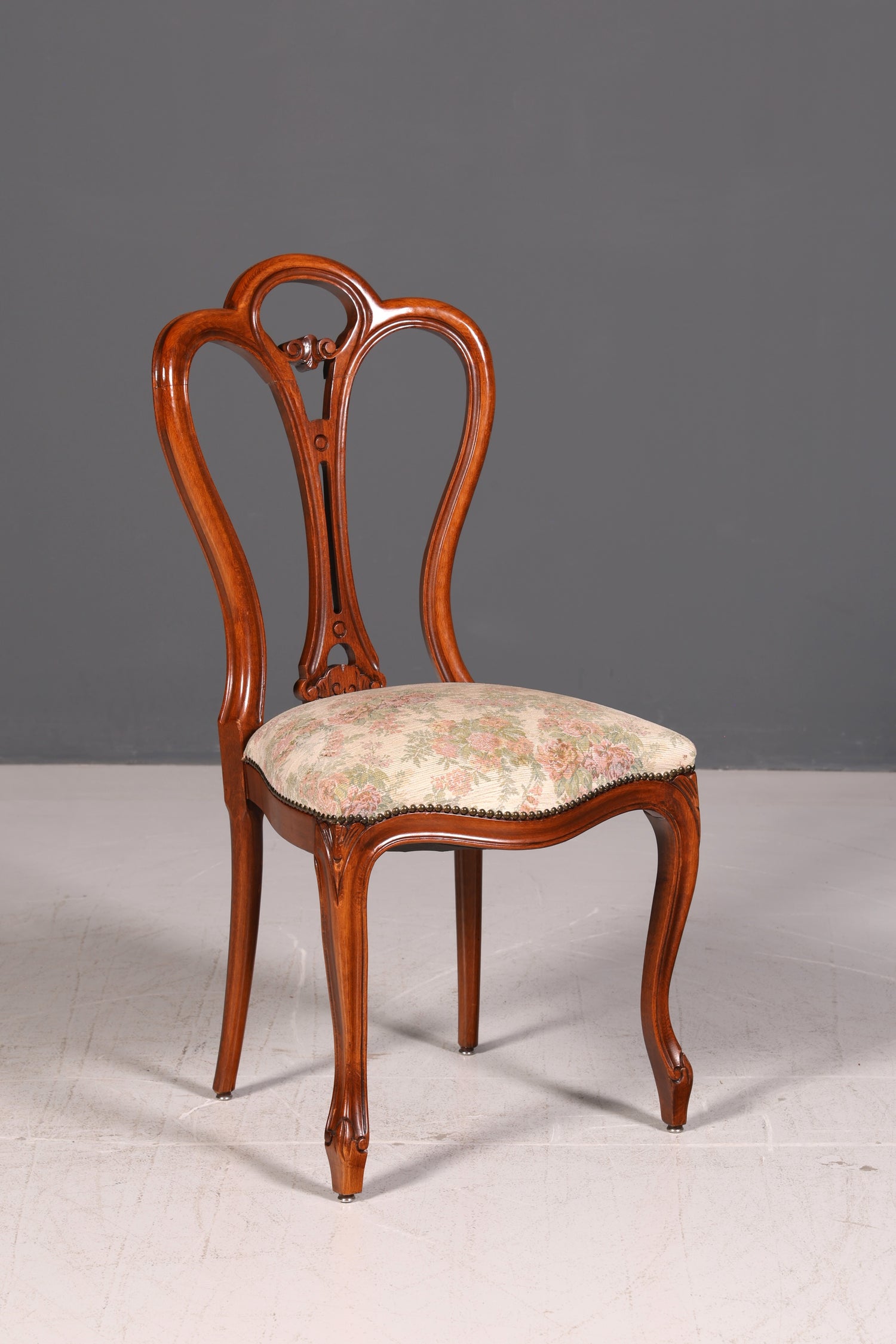 4x Traumhafte Louis Philippe Stühle um 1880 Chippendale Stuhl Set Antik Sekretär Stühle