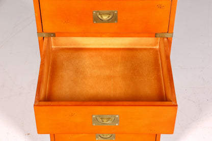 Wunderschöne Maritime Kommode Englisch Vertiko Military Chest Schrank Schubladenkommode