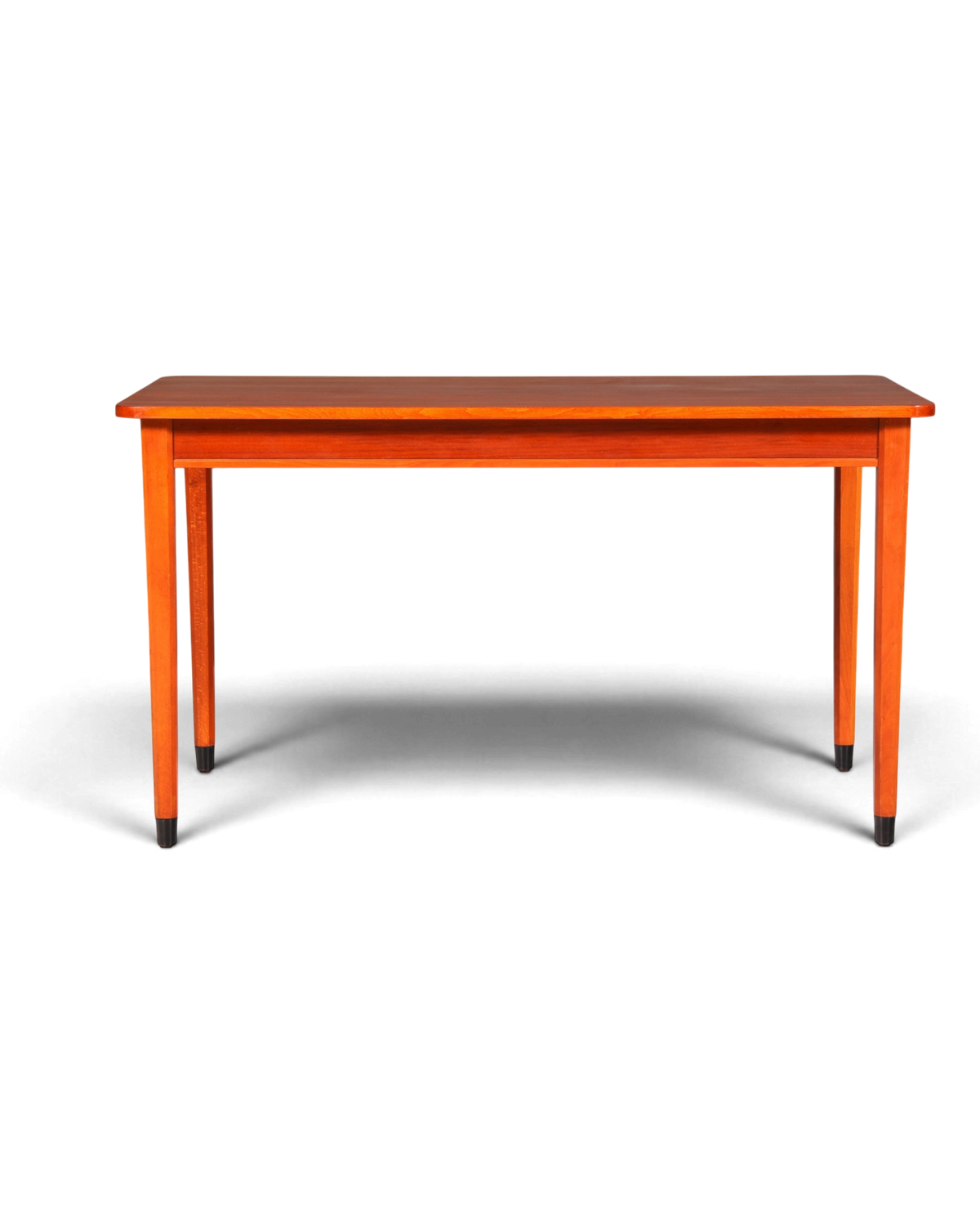 Hauptstadt Möblerei vintage mid-century esstisch aus massivem holz mit schlichtem retro design und dunklen füßen