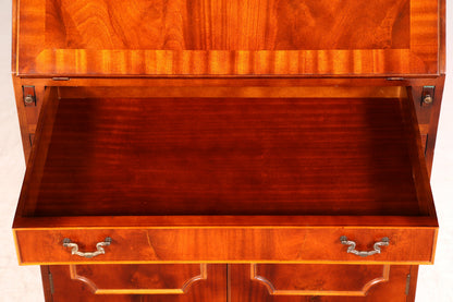 G401 Finish cm Wunderschöner Englischer Sekretär Büro Aufsatzsekretär Antik 60S Vitrinen Schrank UK (Kopie)