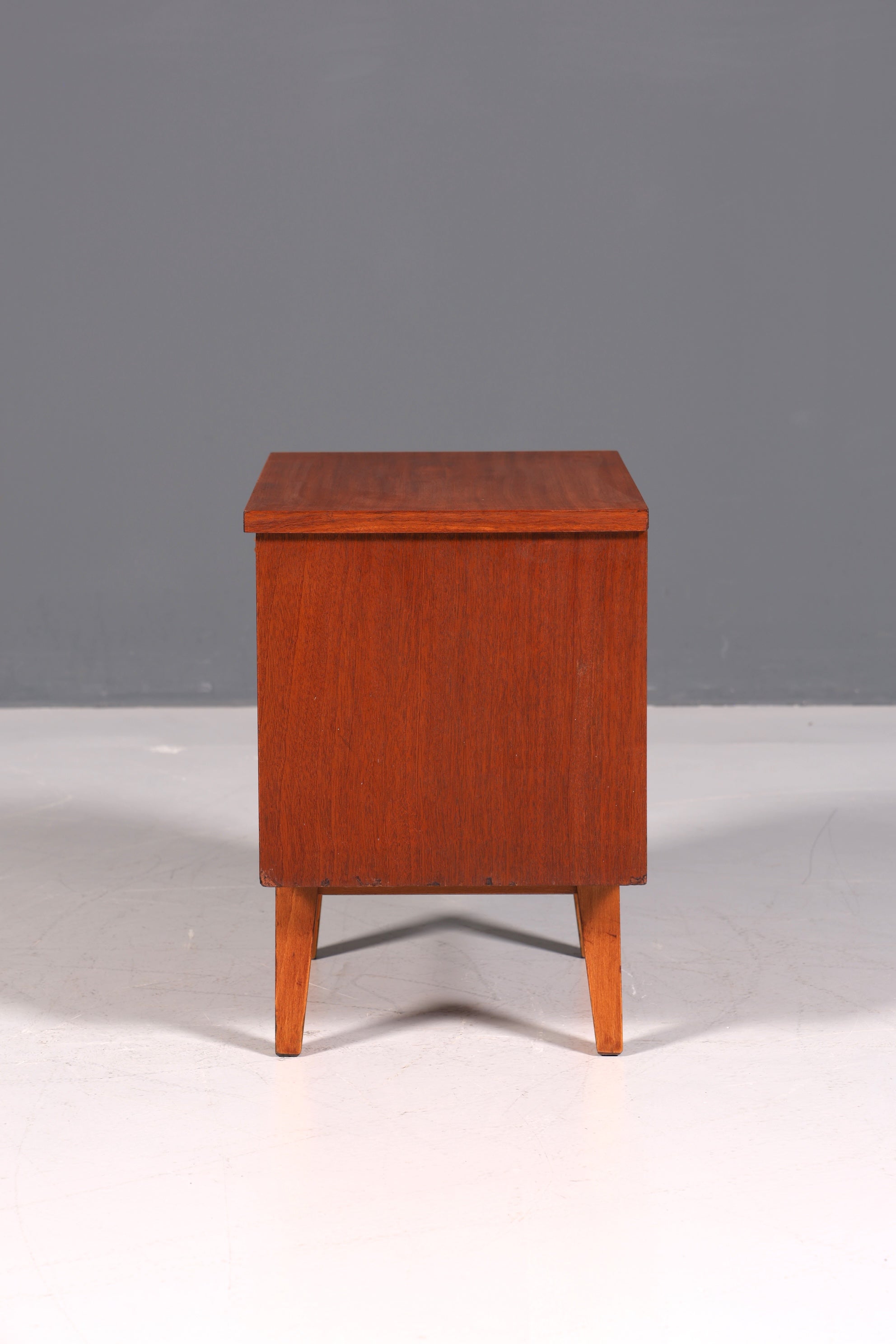 Schlichte Mid Century Kommode Vintage Klappschränkchen Danish Design Nachttisch