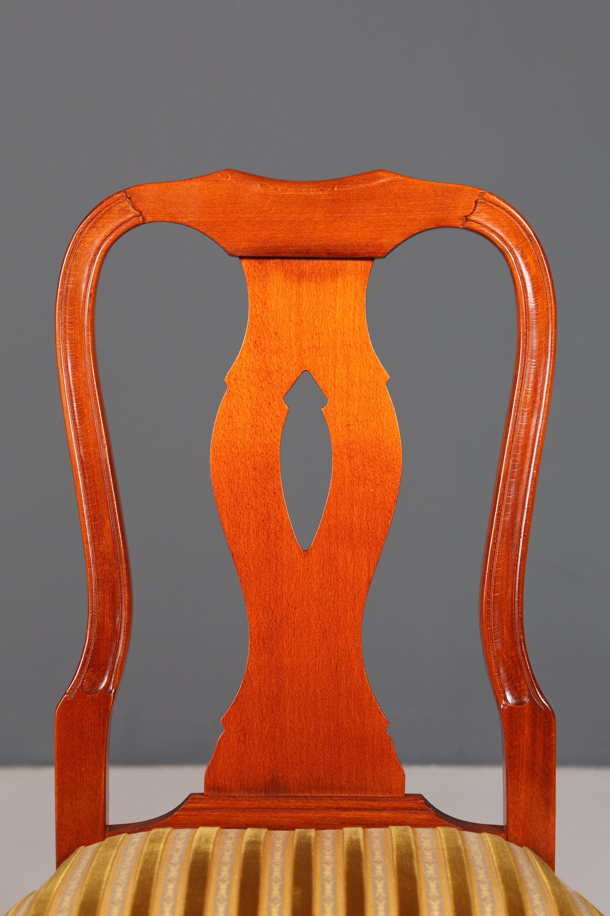 4x Wunderschöne Chippendale Stühle Barock Stil Stuhlset Polsterstuhl Set Englisch Küchenstühle Esszimmer Stühle