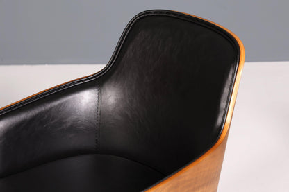 Edler Armlehnstuhl &quot;Paolo- Black&quot; Nussbaum Esszimmerstuhl Küchenstuhl schwarzer Sekretär Stuhl