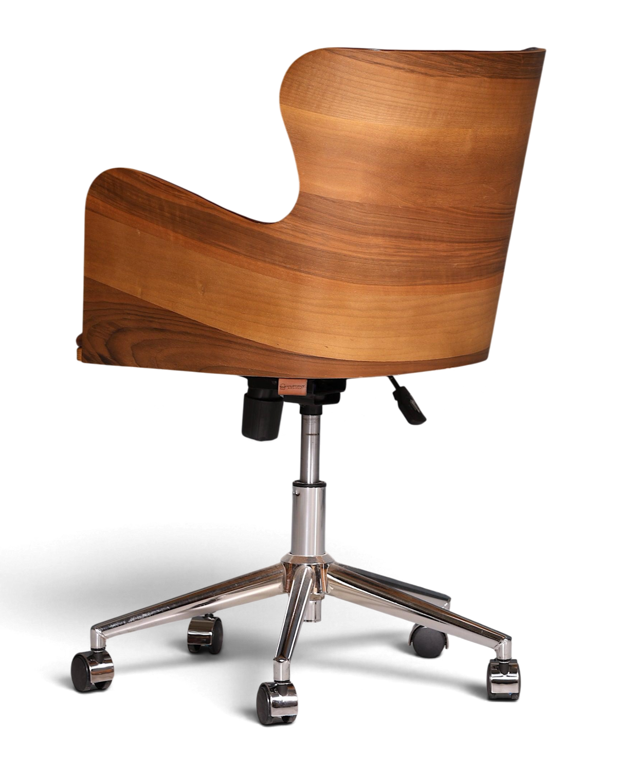 Chesterfield Büro Armlehnstuhl "Leon-Office" Nussbaum braun