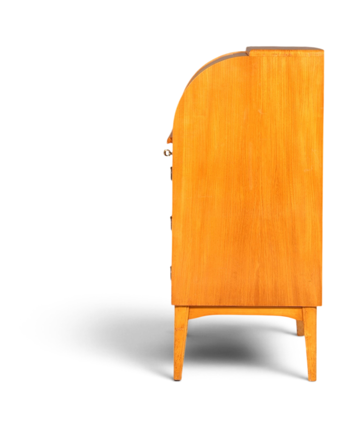 Wunderschöner Mid Century Rollladen Sekretär echt Holz Büro Schrank Vintage Schreibkommode 60s