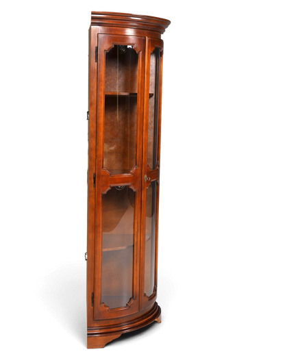 Traumhafte Selva Eckvitrine Antik Stil Vitrine Schrank Geschirrschrank Regal Eckregal