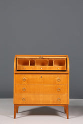 Stilvoller Mid Century Rollladen Sekretär Danish Design Retro Büro Schrank Vintage Büro Kommode