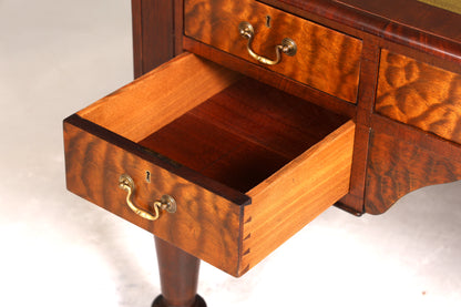 Wunderschöner Englischer XXL Schreibtisch Englisch Partner Desk Leder Auflage Antik Stil Bürotisch Office Desk