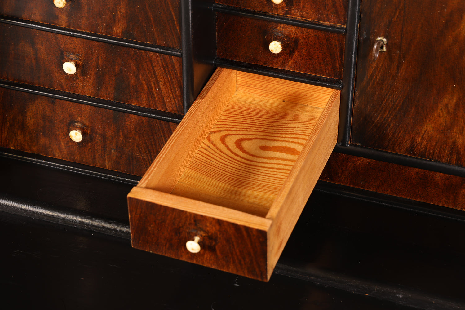 Stilvoller Biedermeier Sekretär Vertiko Antik Kommode Louis Philippe Schreibkommode