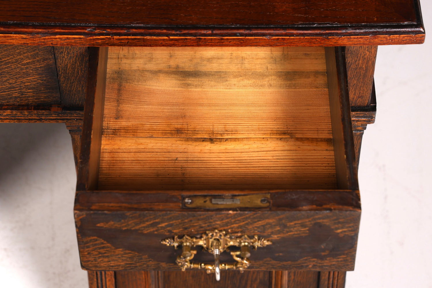 Traumhafter Jugendstil Schreibtisch Gründerzeit Bürotisch echt Holz Desk Office Table