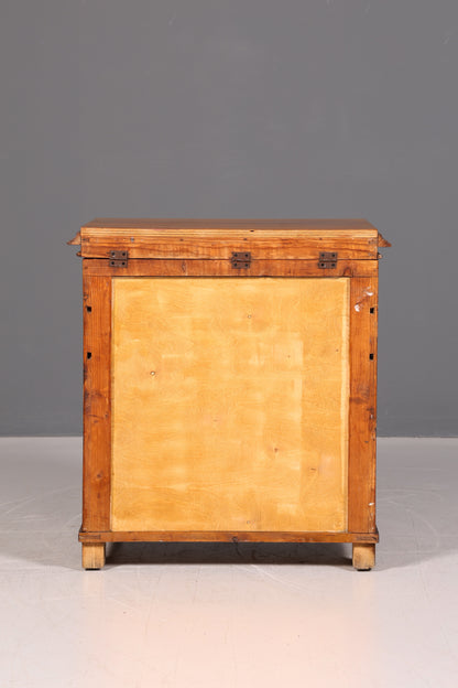Wunderschöner Gründerzeit Schrank Louis Philippe Nussbaum Kommode um 1880 Vertiko Highboard Antik