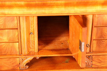 Edler Louis Philippe Sekretär um 1880 Gründerzeit Antik Vertiko Schrank Chiffoniere Schubladenkommode