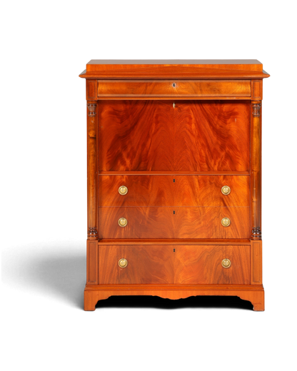 Wunderschöner Original Biedermeier Sekretär um 1860 Englisch Kommode Antik Bürokommode