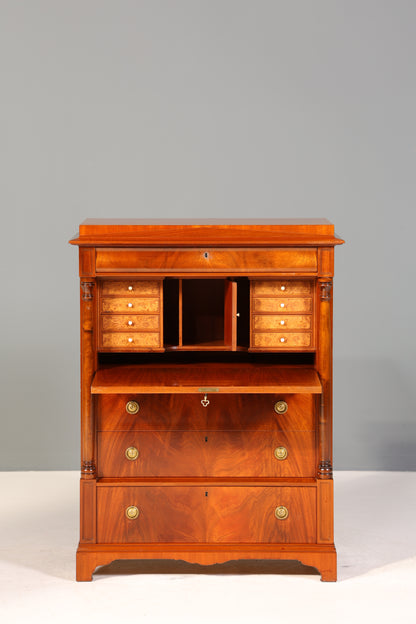 Wunderschöner Original Biedermeier Sekretär um 1860 Englisch Kommode Antik Bürokommode