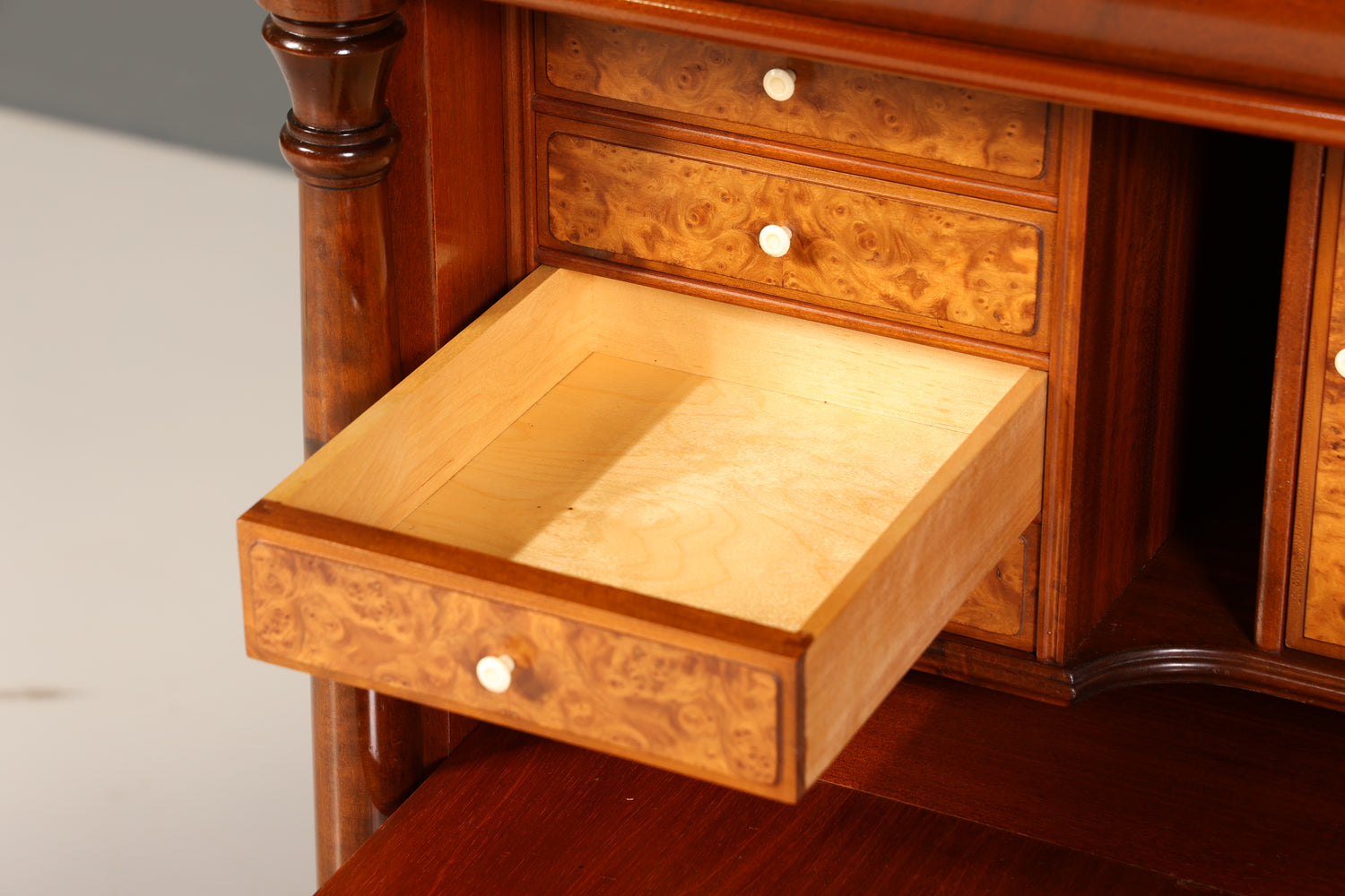 Wunderschöner Original Biedermeier Sekretär um 1860 Englisch Kommode Antik Bürokommode