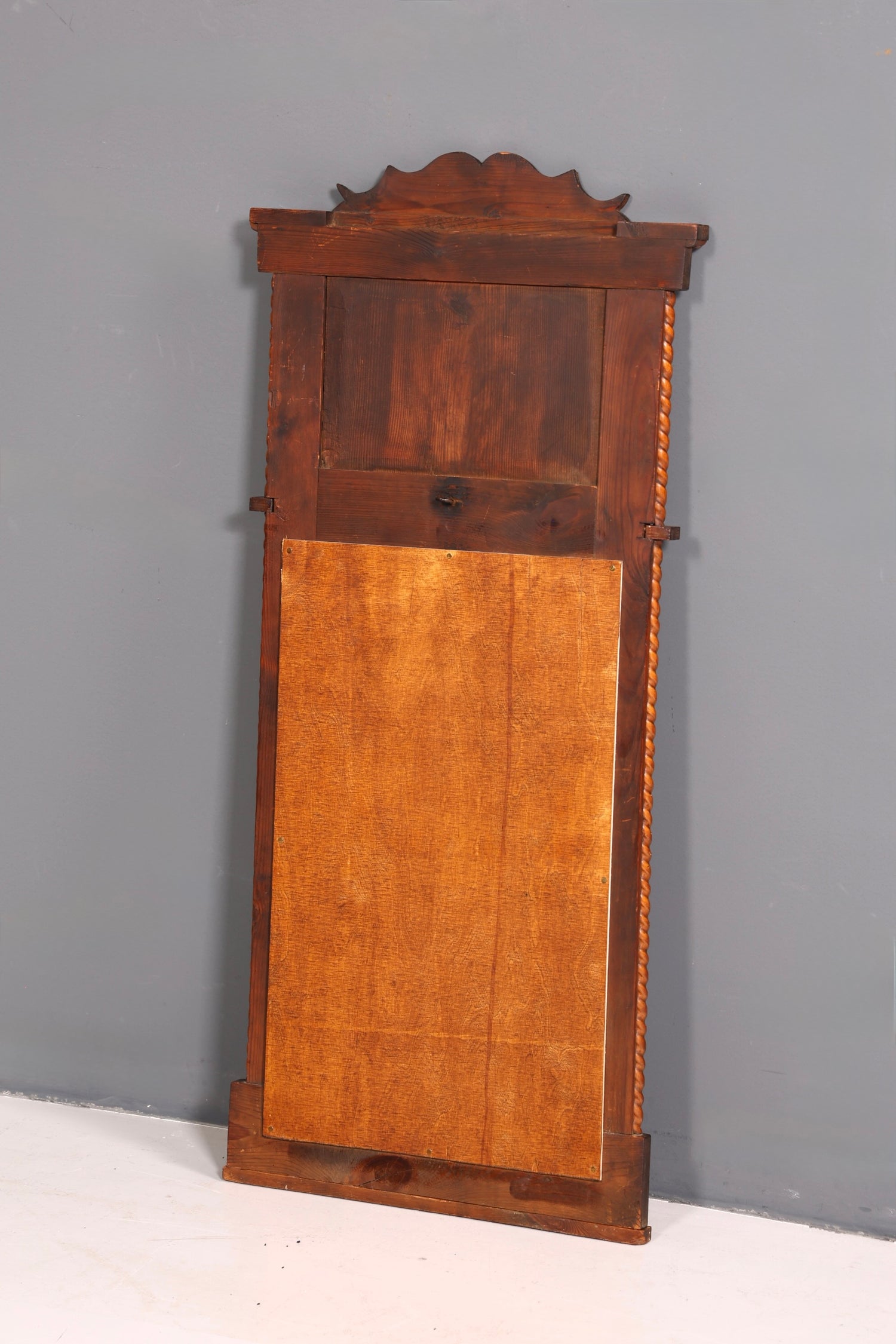 Wunderschöner Biedermeier Spiegel Wandspiegel Antik Holzspiegel Flurspiegel Garderobenspiegel
