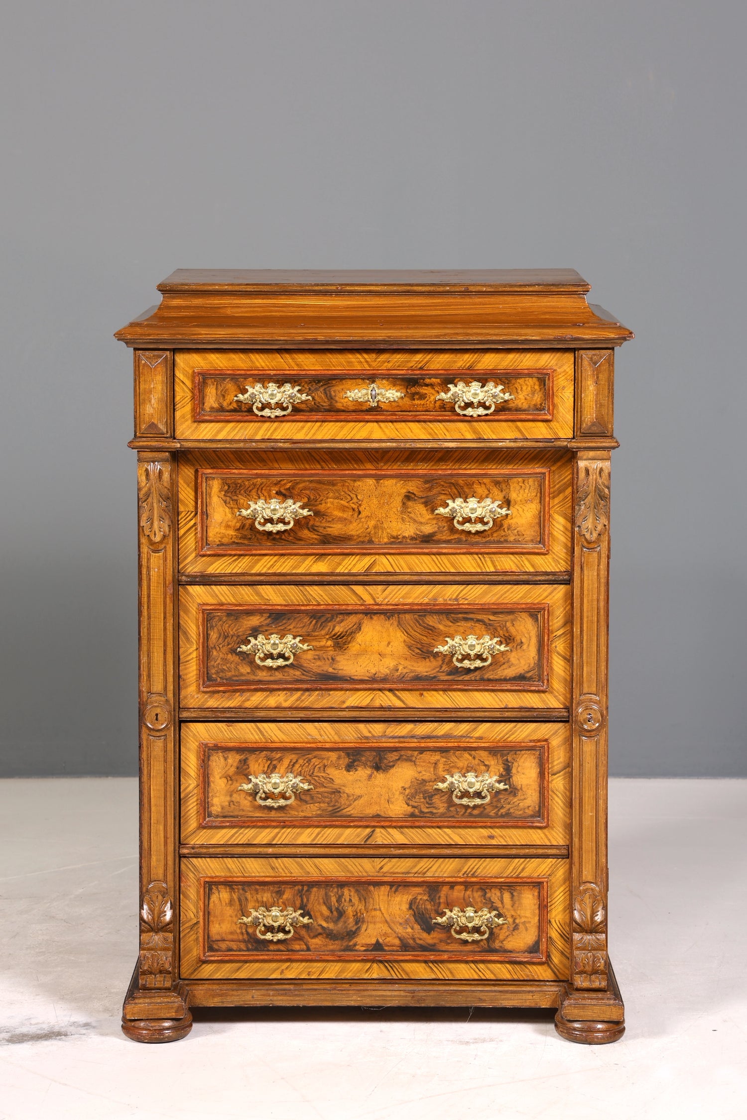 Traumhaftes Gründerzeit Vertiko Jugendstil Schrank Antik Highboard Kommode Schubladenkommode