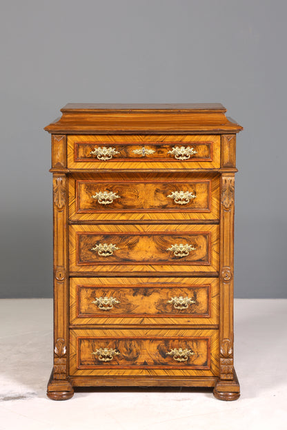 Traumhaftes Gründerzeit Vertiko Jugendstil Schrank Antik Highboard Kommode Schubladenkommode