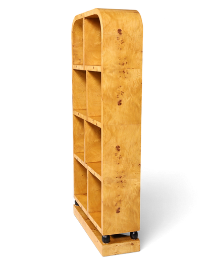 Edles Art Deco Stil Bücherregal Birke Luxus Möbel Kult Regal Bookshelf