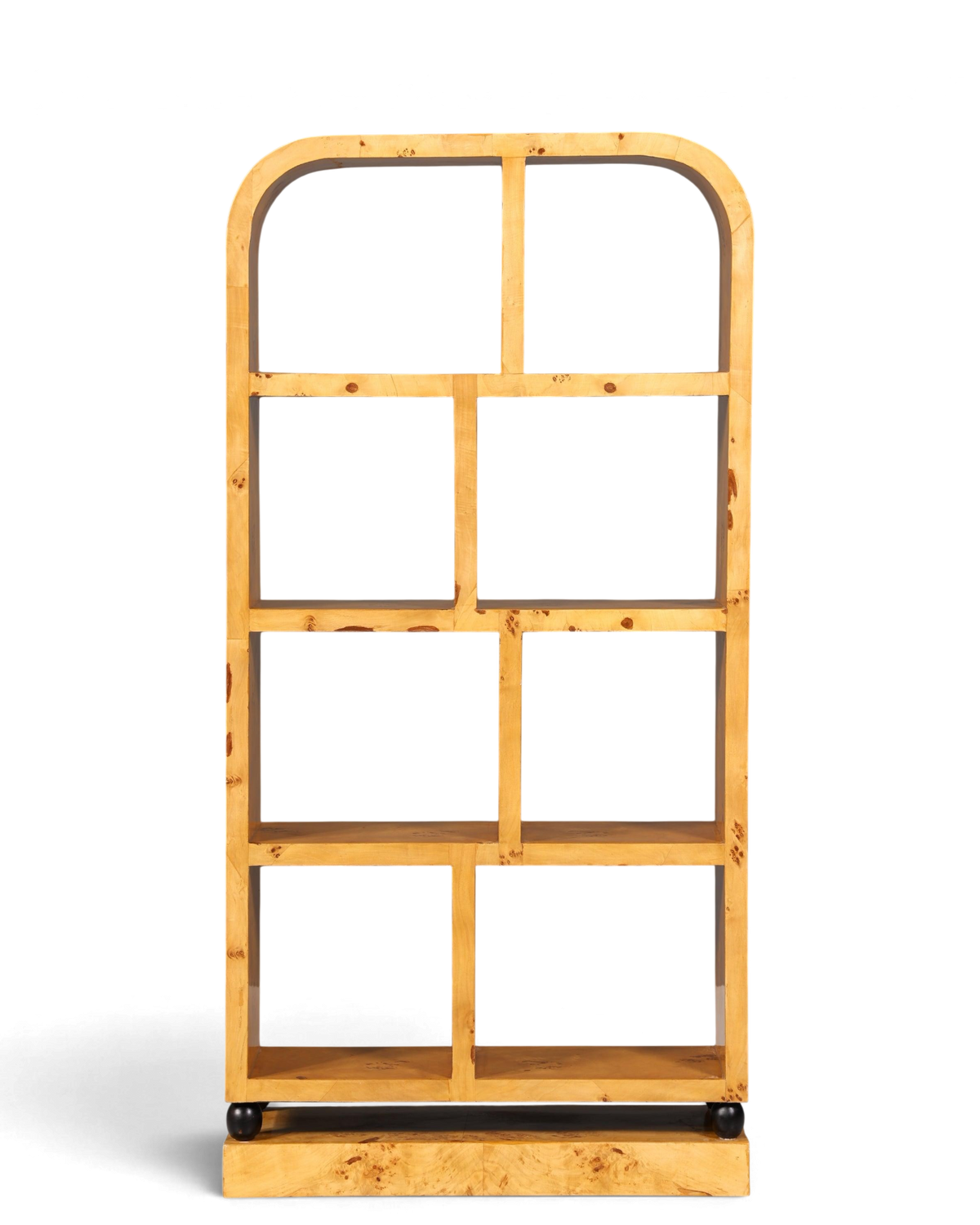 Edles Art Deco Stil Bücherregal Birke Luxus Möbel Kult Regal Bookshelf