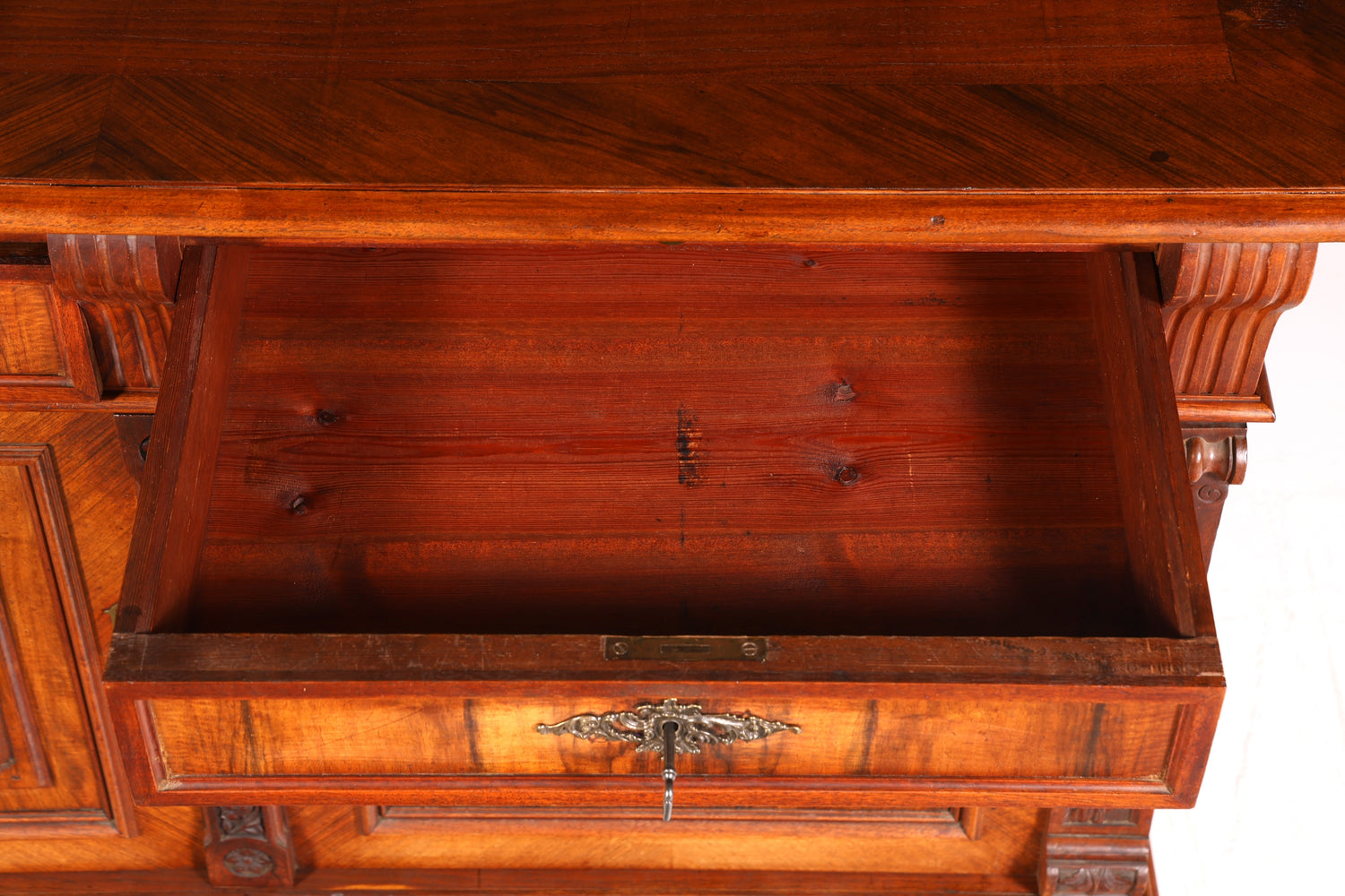 Wunderschöner Gründerzeit Sideboard Antik Nussbaum Schrank Kommode um 1890