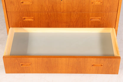 Wunderschöner Mid Century Rollladen Sekretär Danish Design Teak Holz Schreibkommode 60er Jahre