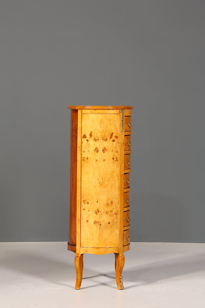 Traumhafte Barock Stil Kommode Antik Stil Louis XV Vertiko Birke Highboard Schubladenkommode