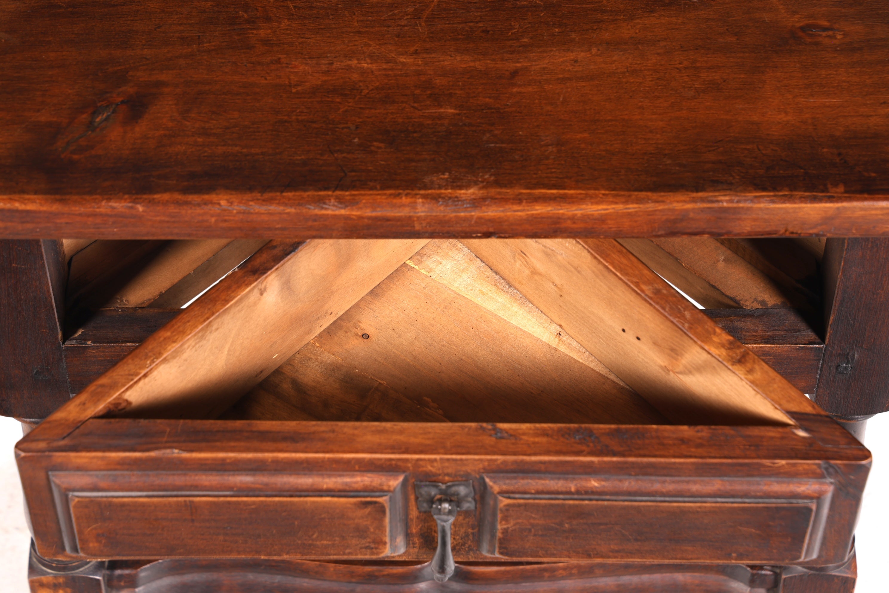 Wunderschöner Spanischer Ecktisch echt Holz Beistelltisch rustikaler spanischer Ablagetisch