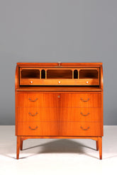 Wunderschöner Mid Century Rollladen Sekretär echt Holz Büro Schrank Vintage Schreibkommode