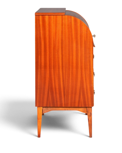 Wunderschöner Mid Century Rollladen Sekretär echt Holz Büro Schrank Vintage Schreibkommode