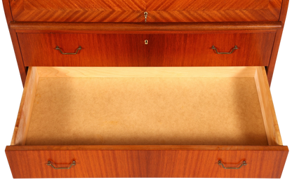 Wunderschöner Mid Century Rollladen Sekretär echt Holz Büro Schrank Vintage Schreibkommode