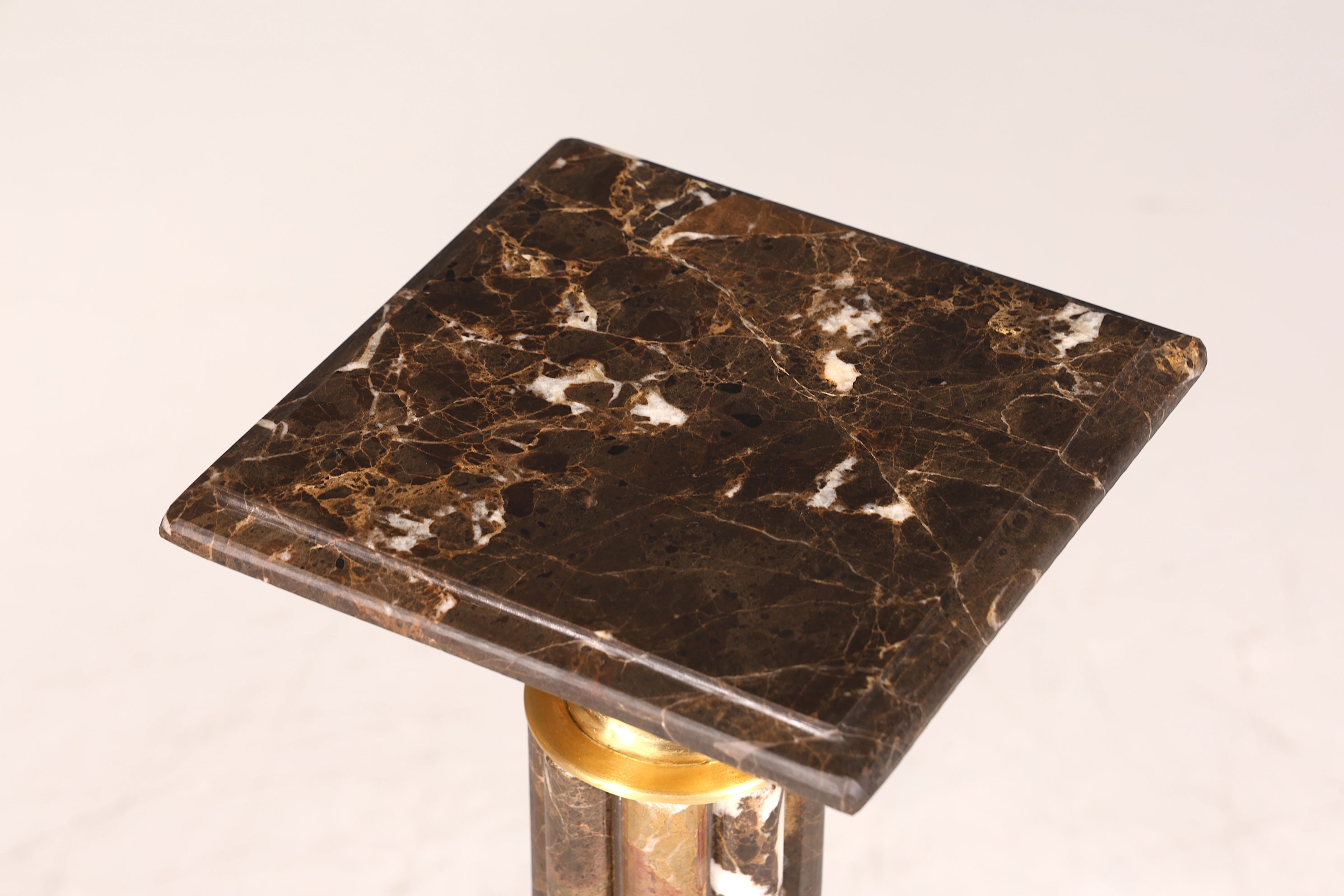 Edle Barock Stil Säule Louis XV Marmor Blumensäule Naturstein Sockel Ablage