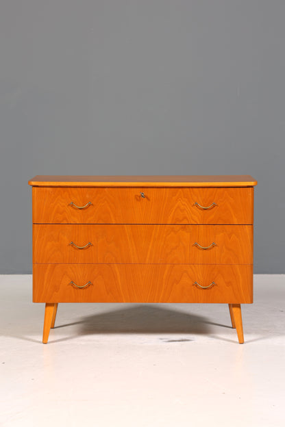 Schlichte Mid Century Kommode Vintage Flur Kommode 60s Schubladenkommode