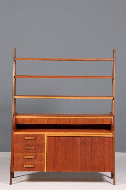Wunderschönes Mid Century Regal Schrank Vintage echt Holz Bücherregal Retro Kommode