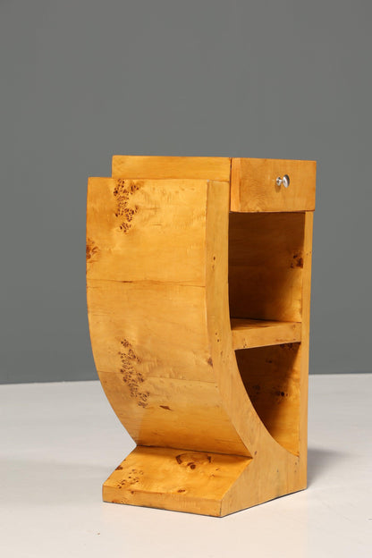 2x Wunderschöne Art Deco Stil Beistelltische Birke Ablagetisch Set Nachttische Kommode