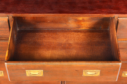 Traumhaftes Maritim Sideboard Englische Schiffs Kommode Englisch Antik Schrank Military Chest