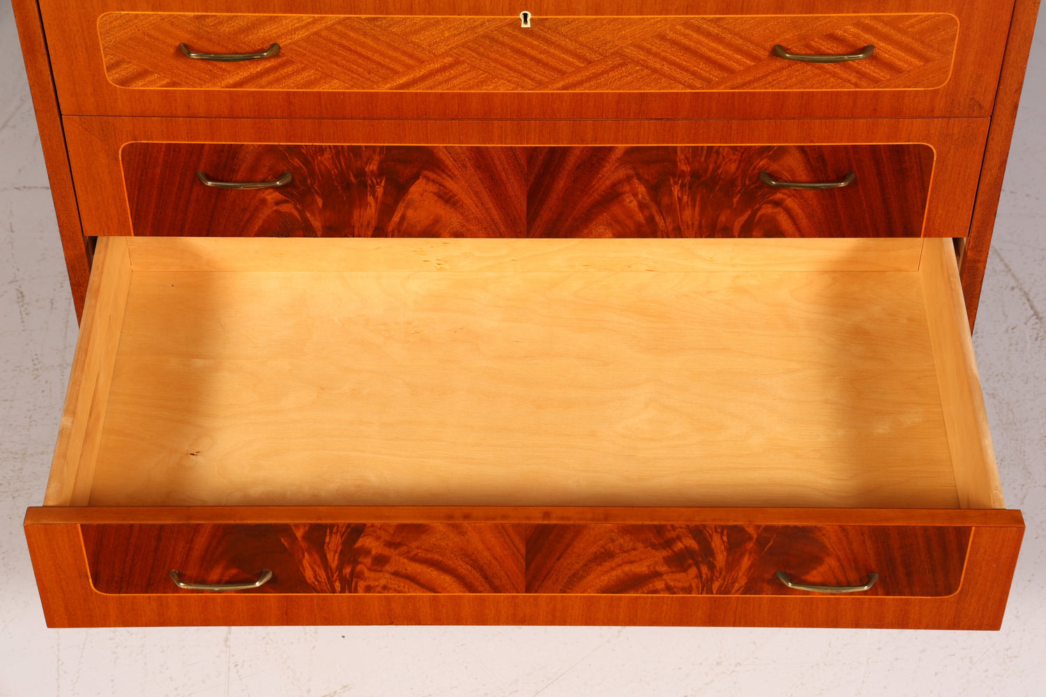 F880 Finish cm Wunderschöner Mid Century Rollladen Sekretär Danish Design Teak Holz Schreibkommode 60er Jahre