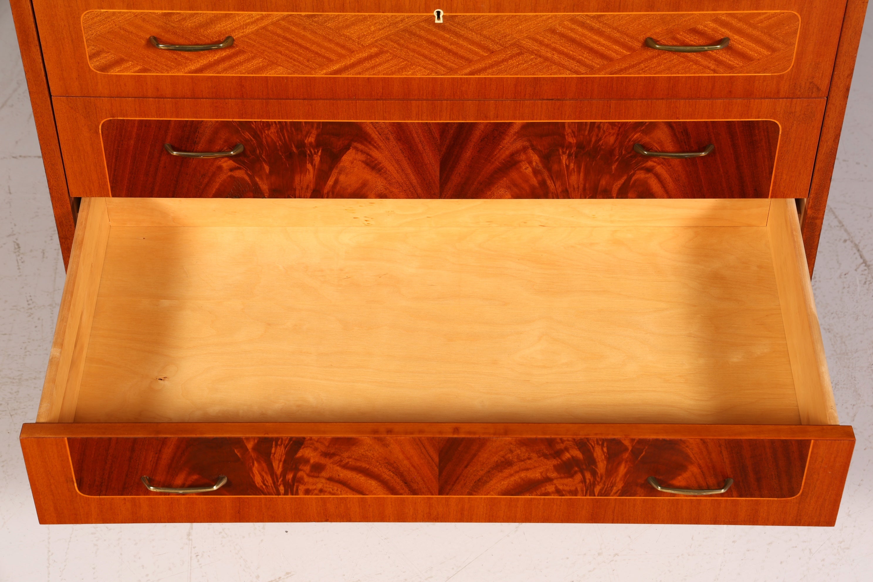 F880 Finish cm Wunderschöner Mid Century Rollladen Sekretär Danish Design Teak Holz Schreibkommode 60er Jahre