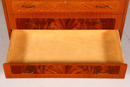 F880 Finish cm Wunderschöner Mid Century Rollladen Sekretär Danish Design Teak Holz Schreibkommode 60er Jahre