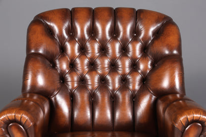 Stilvoller Original Chesterfield Sessel Englischer Armlehnsessel Englisch Herrensessel 3 von 3