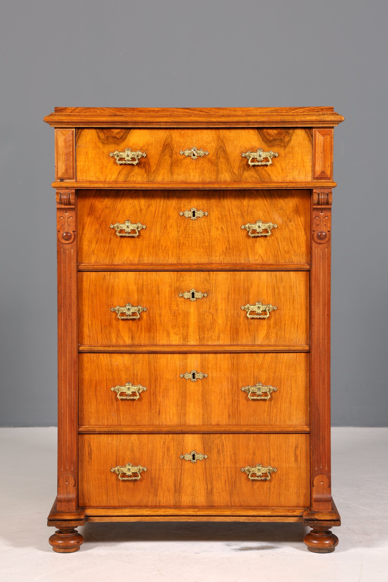 Stilvolle Gründerzeit Kommode Jugendstil Vertiko Schubladenkommode Antik Wäschekommode